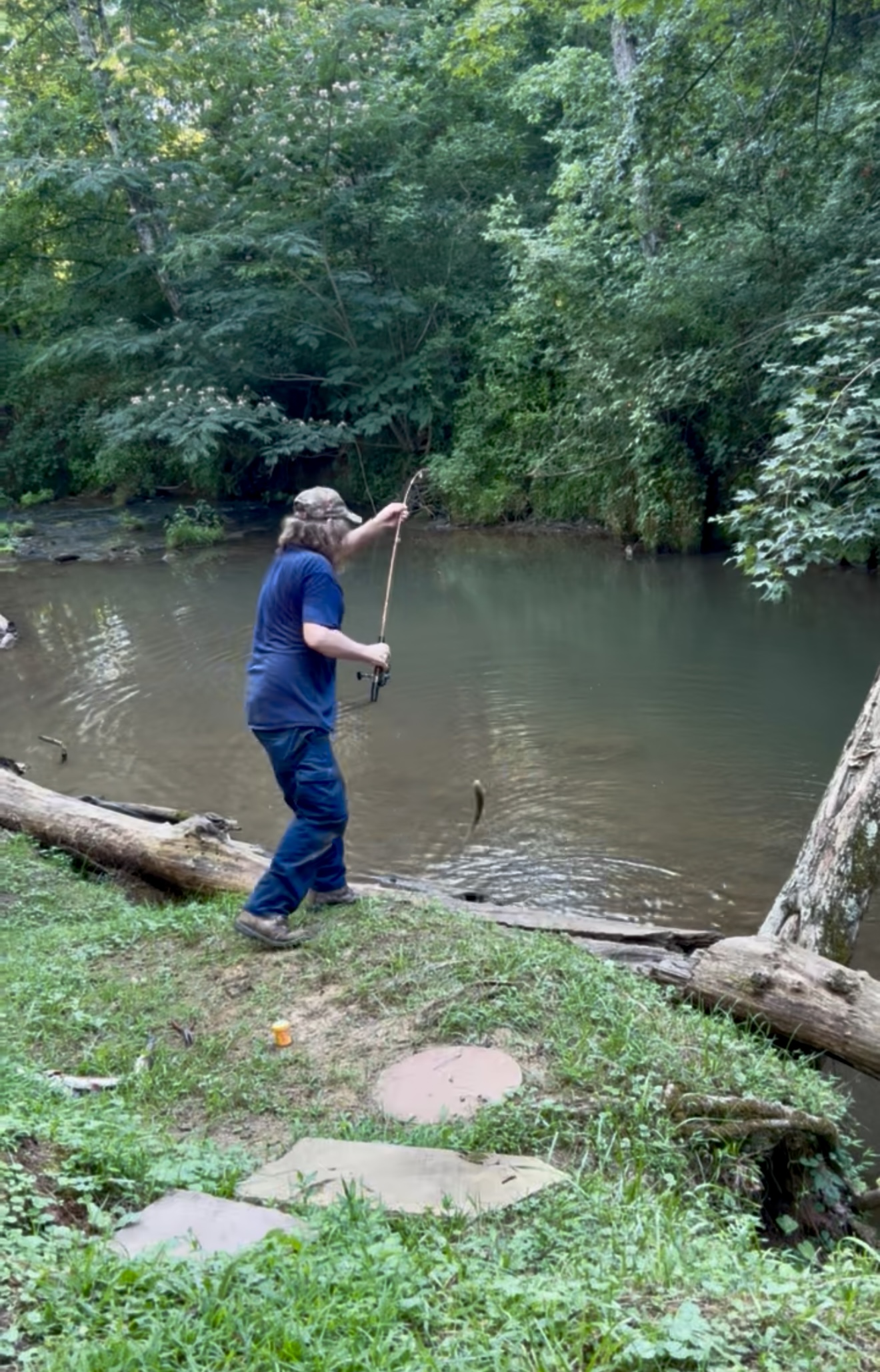 Fishing on Buffalo Creek